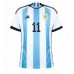 Argentina Angel Di Maria #11 Hemma matchtröja VM 2022 Kortärmad Billigt
